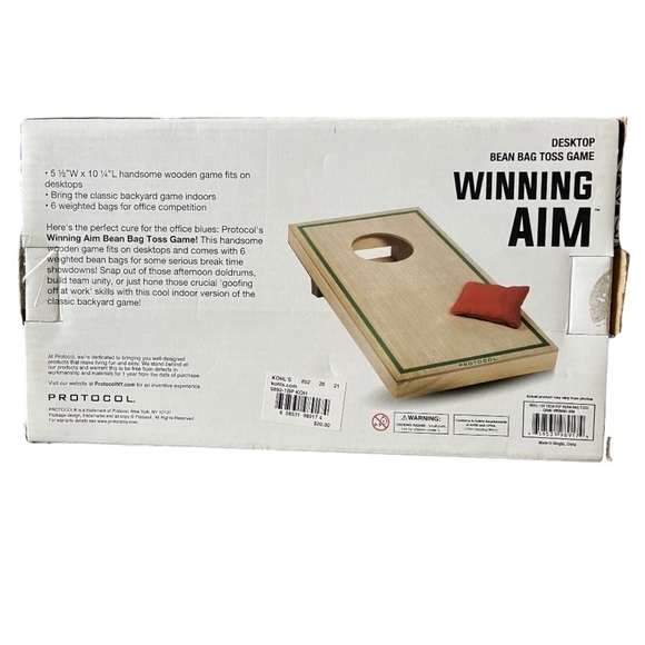 Protocol Desk/Table Top CornHole Game - Picture 3 of 4